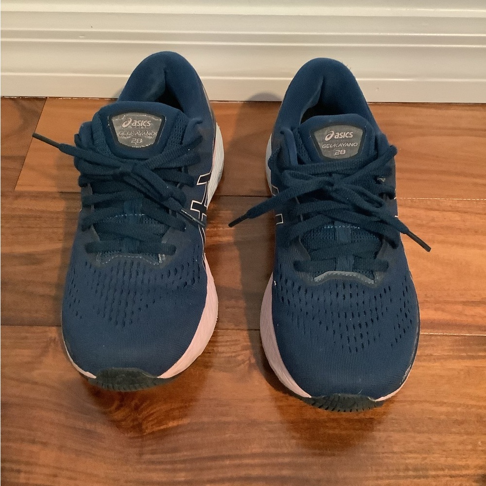 Asics - Gel-Kayano 28 - Running Shoes - Blue - Women's - 8 Wide - 1012B046